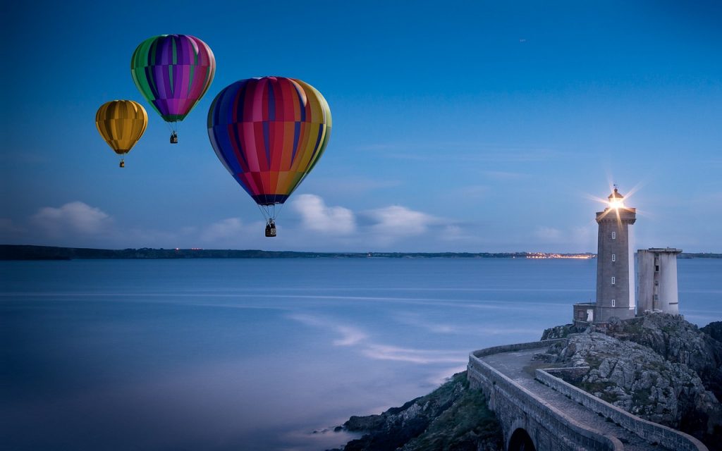 balloons, hot air balloon rides, lighthouse-2331488.jpg